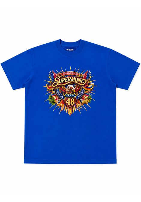 T-shirt con strass ARTSUPERMONEY KIDS | SMJTS04966BLU